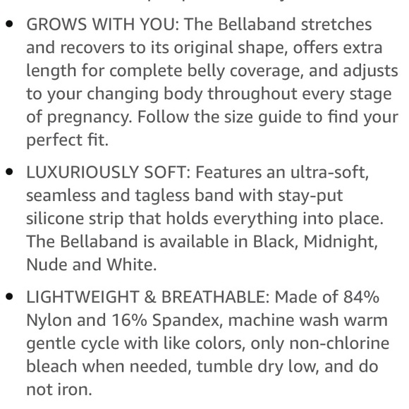 NEW! BeBand Maternity Belly Band Size M/L Black 3/$20 Sale! - Picture 7 of 10